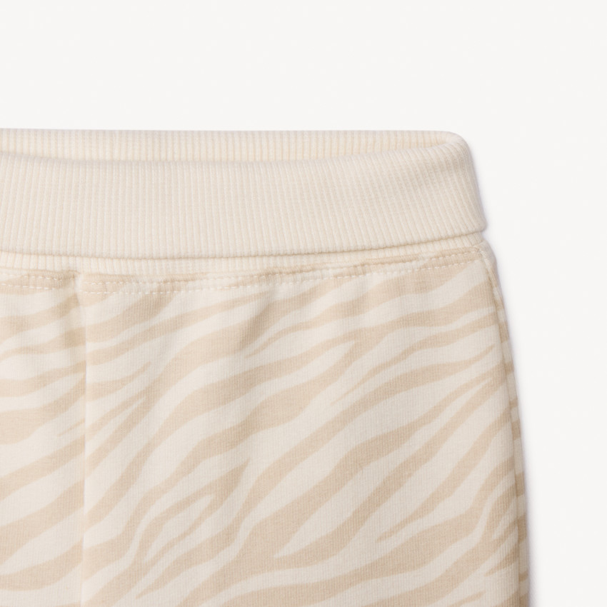 Conjunto de chándal de felpa con estampado de cebra para bebé niño 