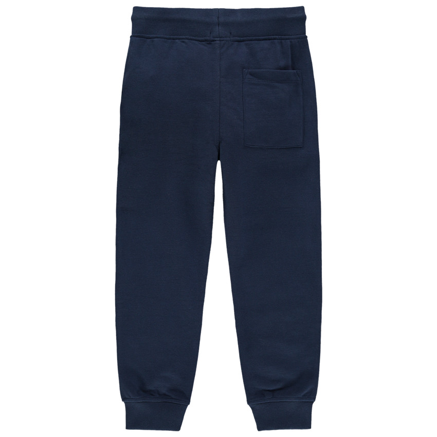 Pantalón de chándal con bolsillo de canguro y detalles bordados 
