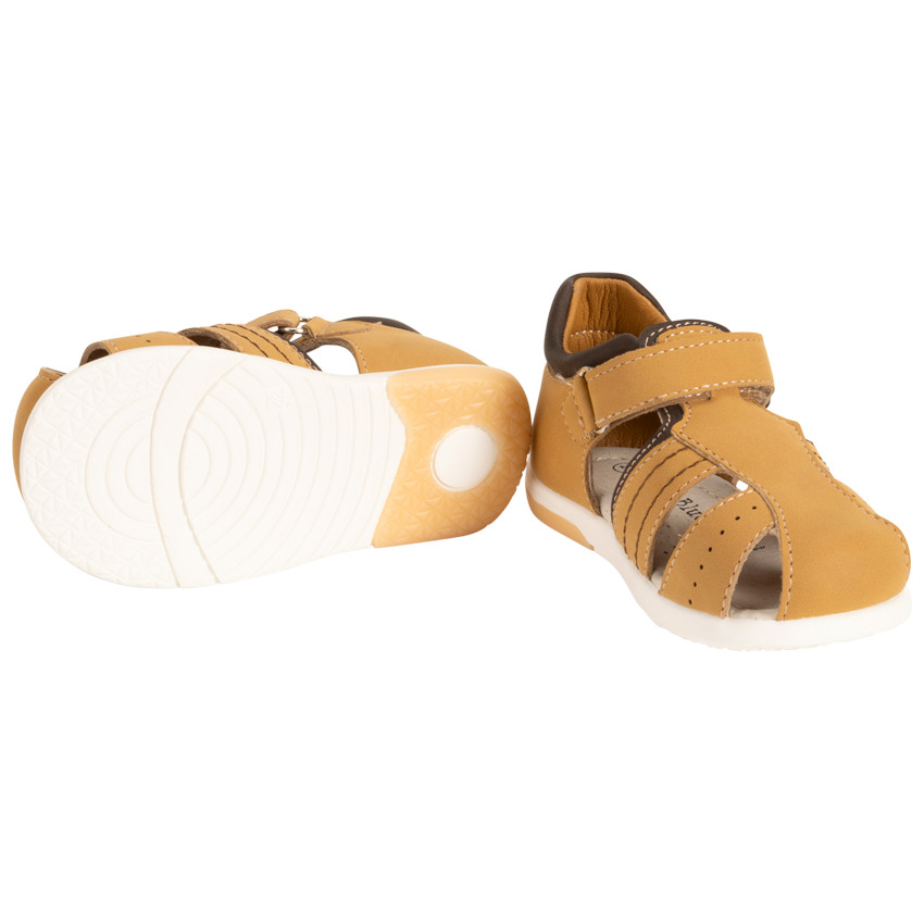Sandalias velcro con perforaciones para bebé niño 