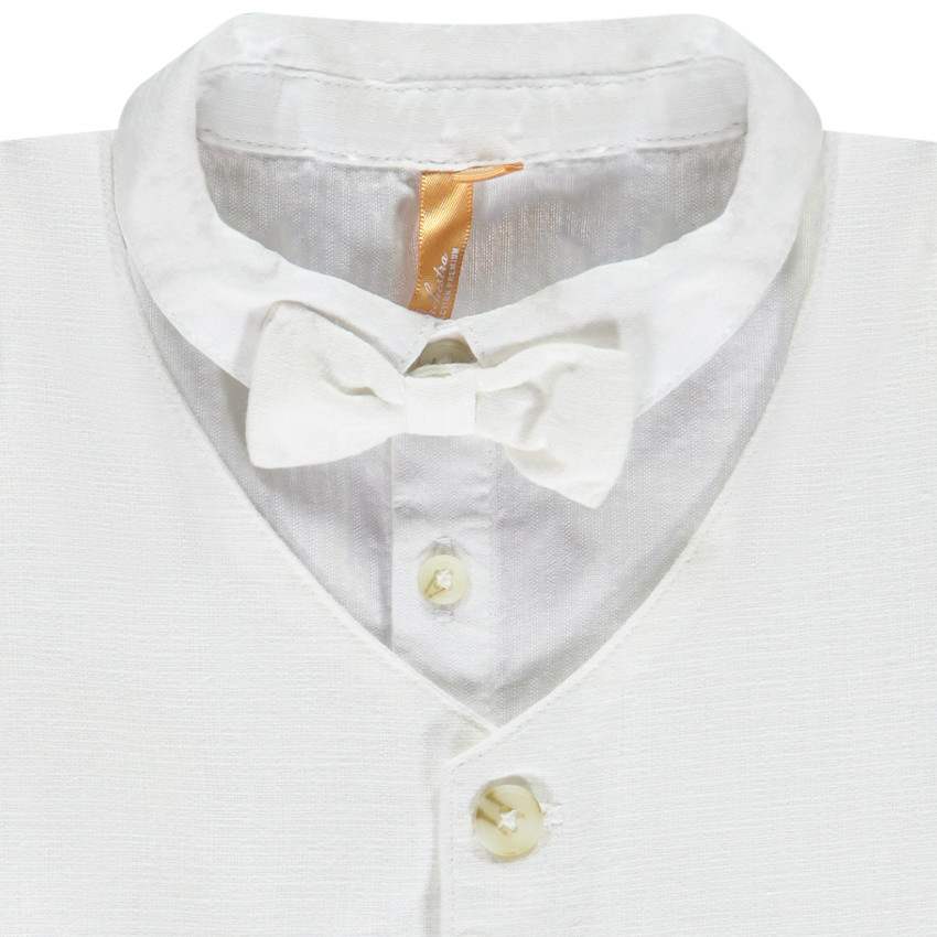 Conjunto de pantalón y camisa con chaleco de lazo desmontable para bebé niño 