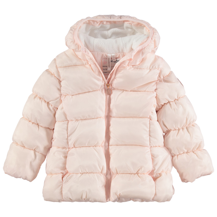 Anorak acolchado con capucha de forro polar 