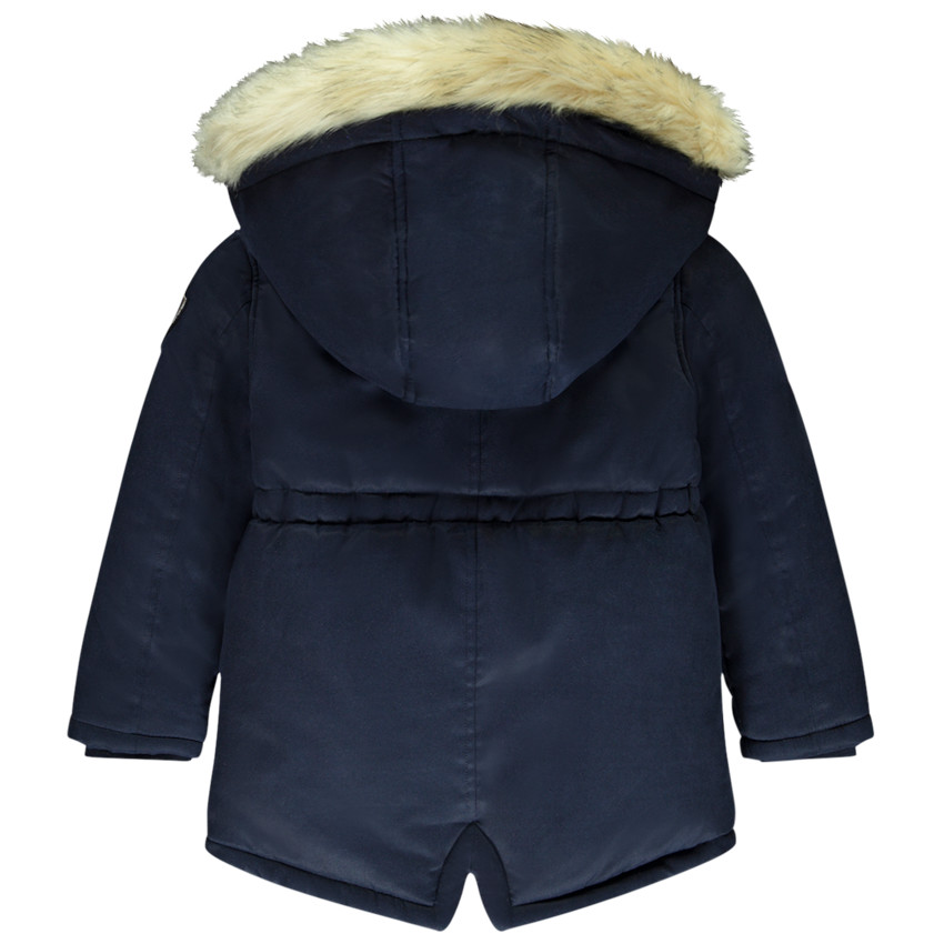 Parka deperlante en twill capuche en fausse fourrure pour fille Orchestra