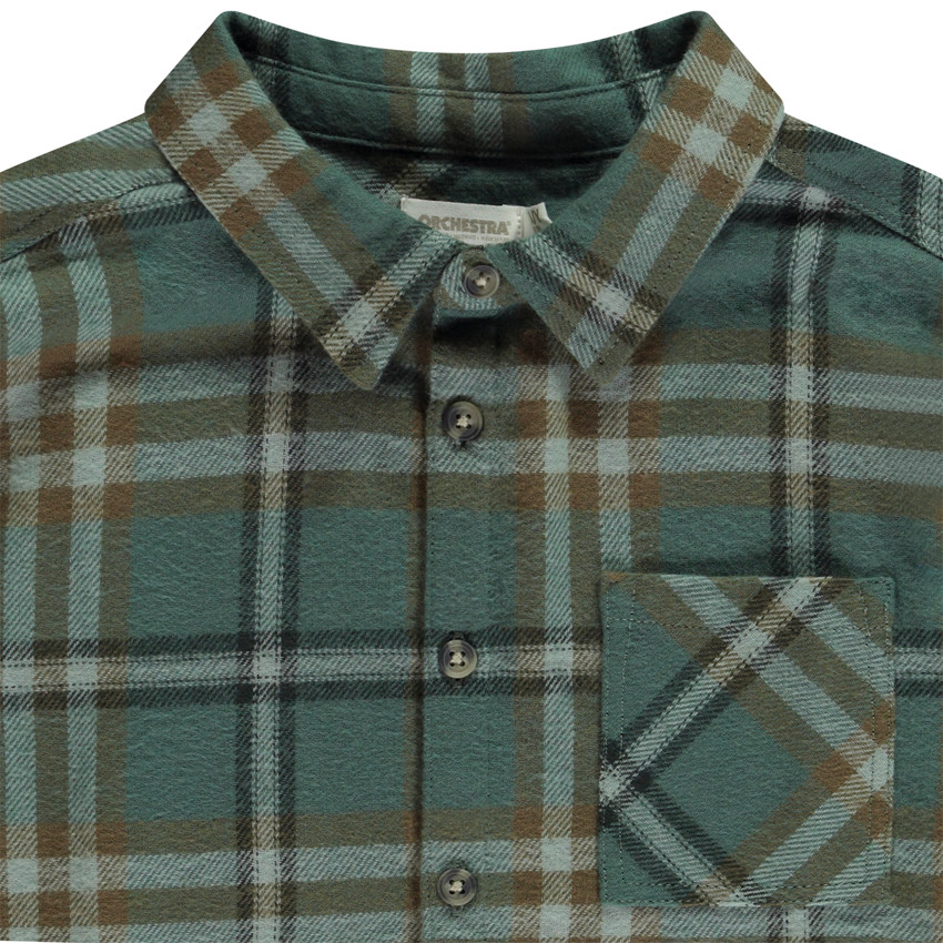 Camisa de leñador a cuadros estilo leñador para niño 