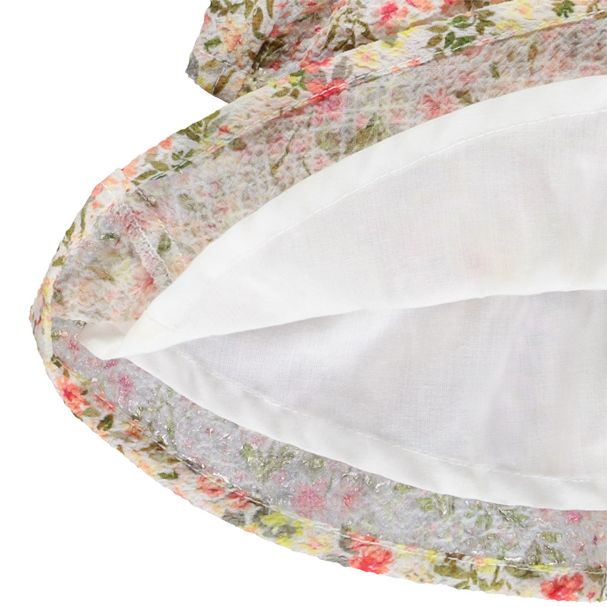 Falda con volante estampado vegetal para niña 