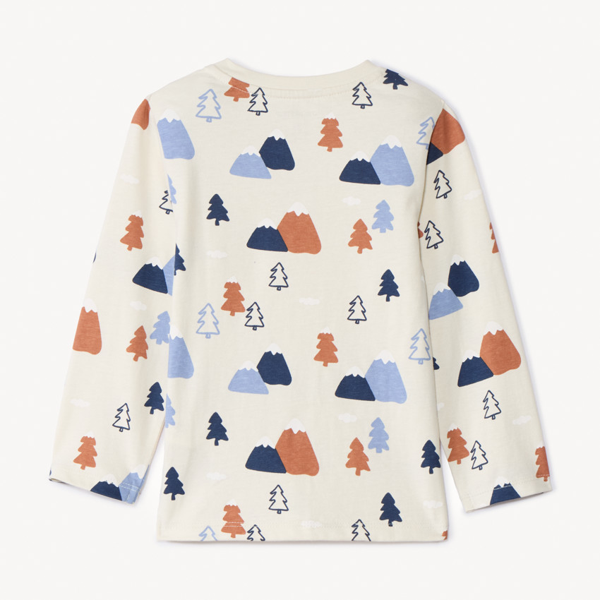 Camiseta de manga larga con estampado fantasía para bebé niño 