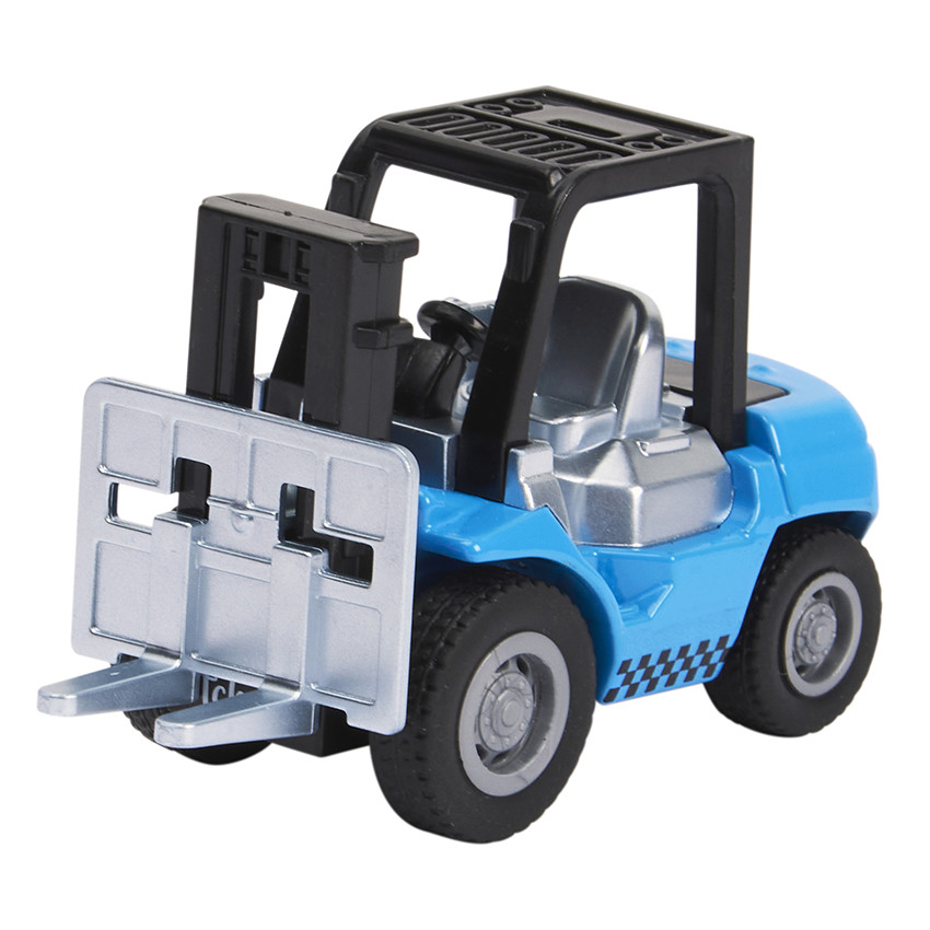 Véhicule miniature à friction Chariot élévateur bleu 
