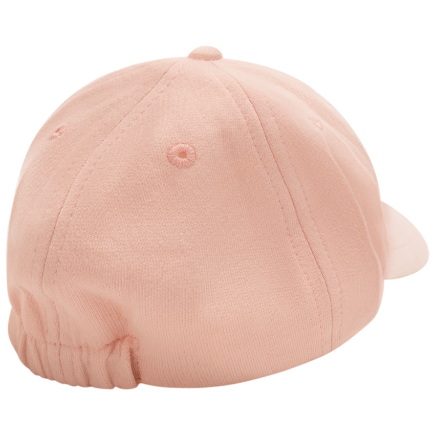 Casquete de felpa con flor de rizo para bebé niña 