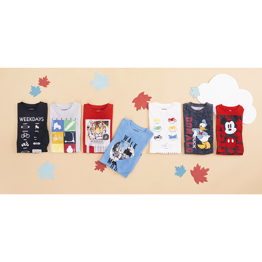 T-shirt manches longues chiné print Donald Disney 