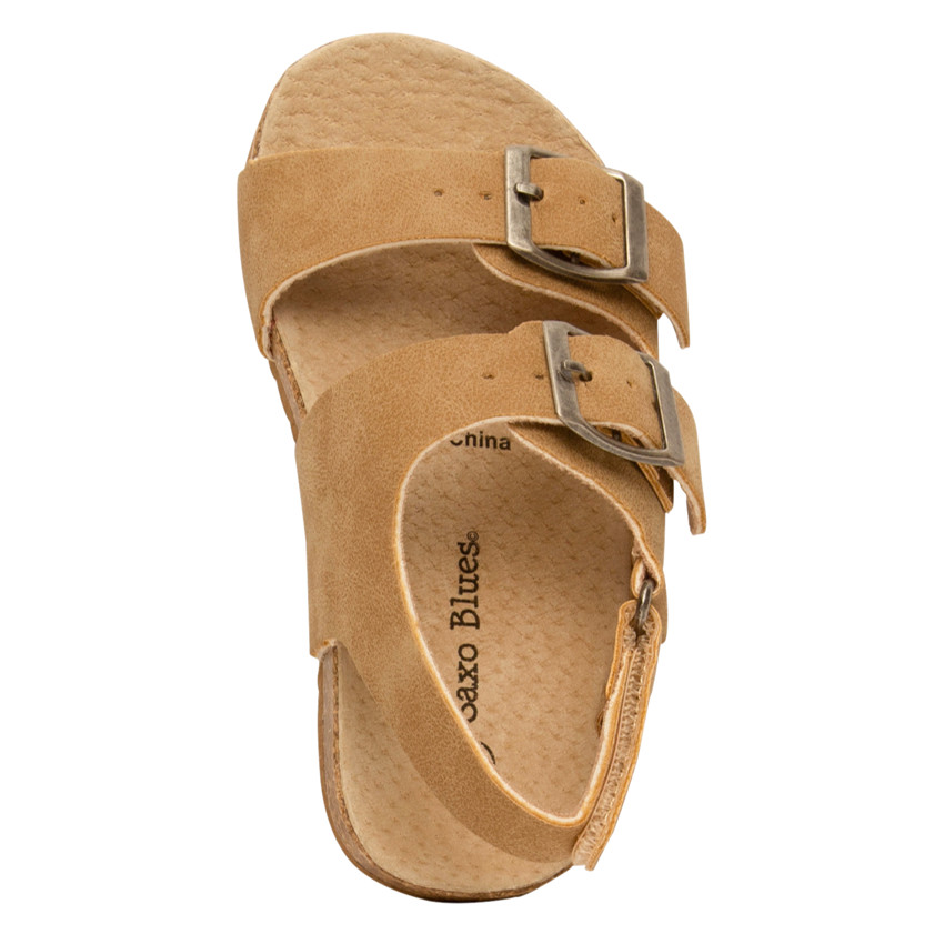 Sandalias velcro de doble hebilla para niño 