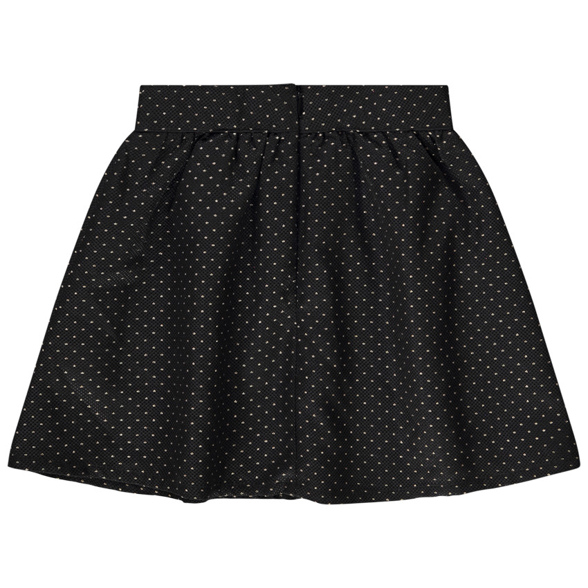 Falda de jacquard con estampado de estrellas lurex para niña 