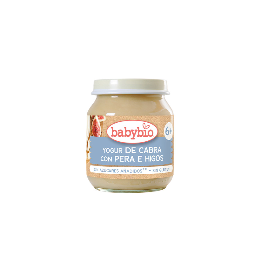 Yogur de pera e higos con leche de cabra 6M+ 130g 