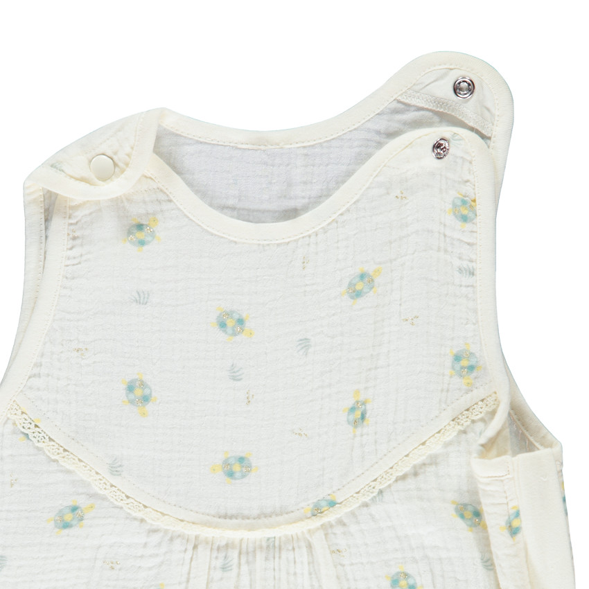 Gigoteuse en tetra TOG 0.5 impresa de tortugas para bebé niña 