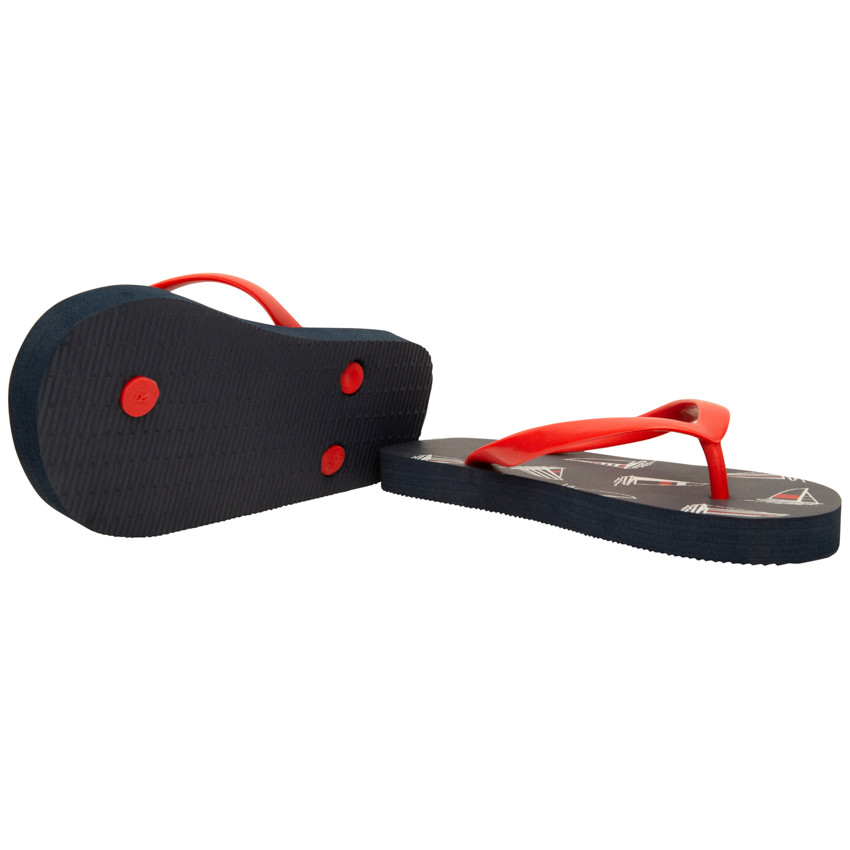 Chanclas estampadas de veleros para niño con tira ajustable según la edad 