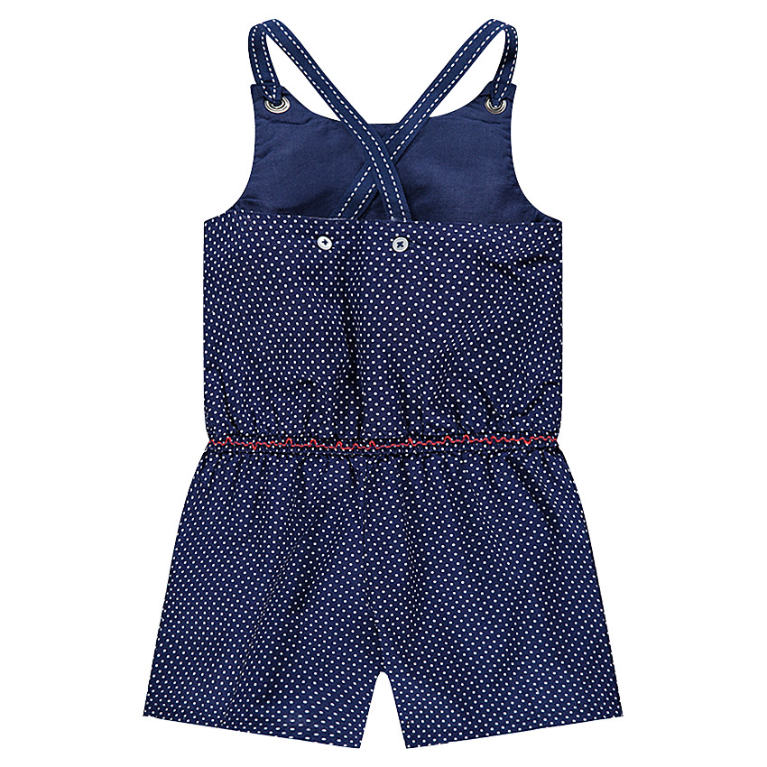 Mono corto con lunares y sol bordado 