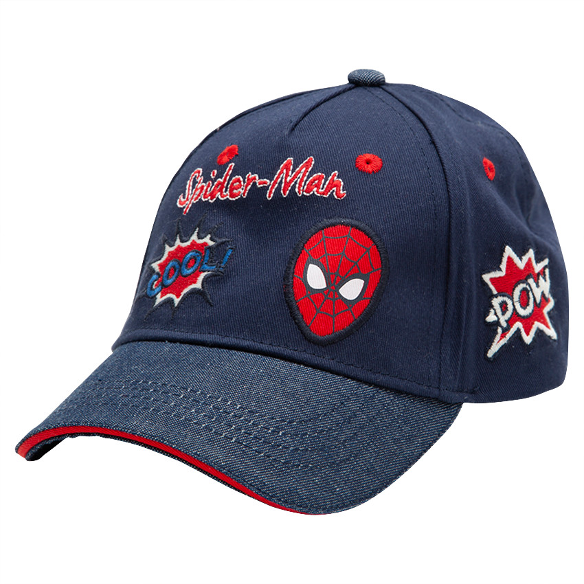Visera de sarga con parches y bordados Marvel Spiderman 