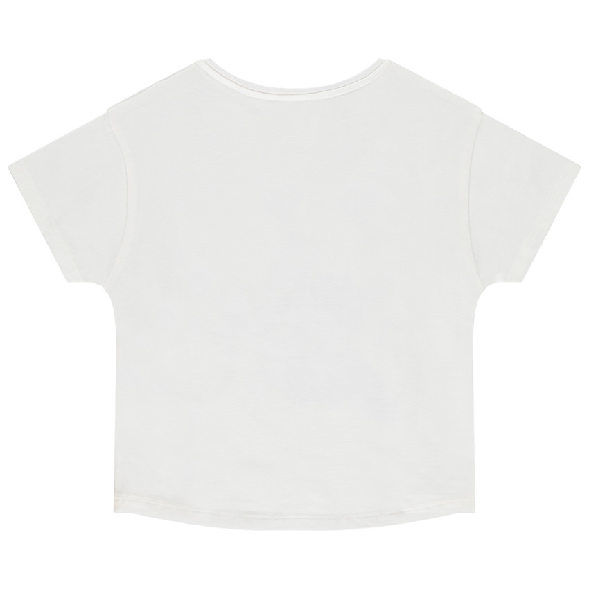 Camiseta de manga corta Stitch y Angel Disney para niña 