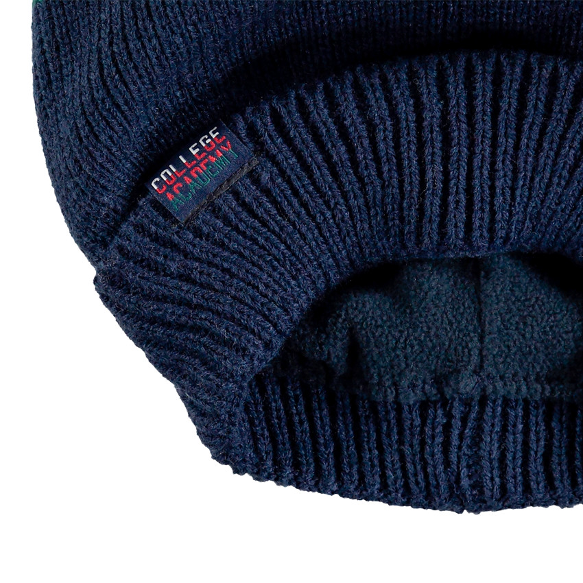 Júnior - Gorro de punto con bandas que contrastan y pompón  Additional Júnior - Gorro de punto con bandas que contrastan y pompón