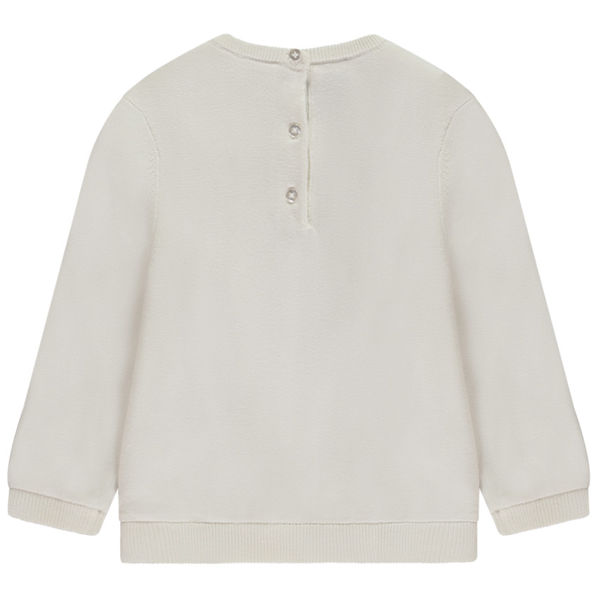 Jersey de punto de terciopelo con estampado de ciervo para bebé niña 