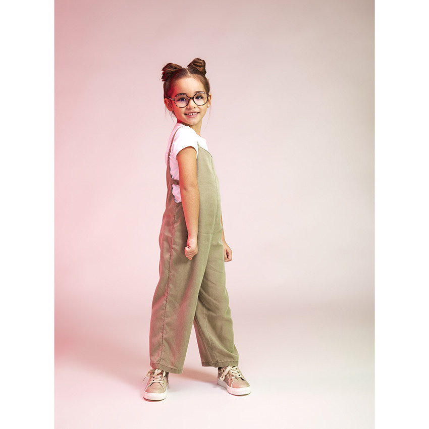 Combinaison larga lisa en lyocell para niña 