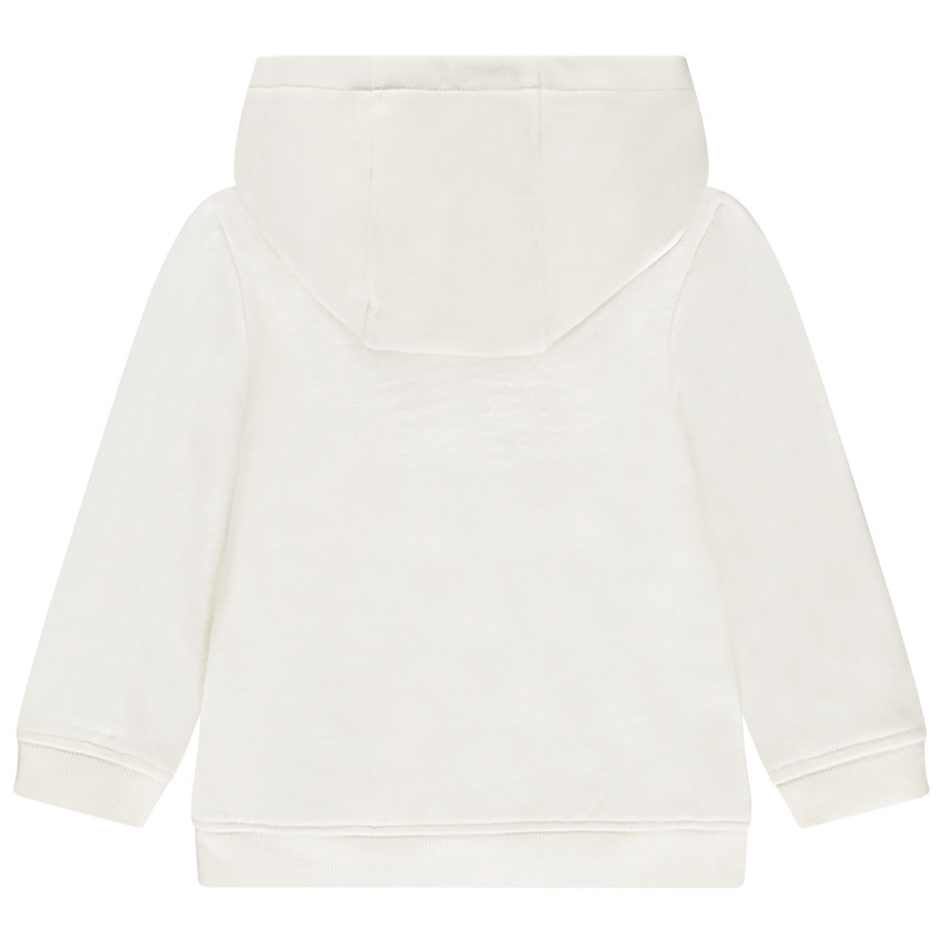 Gilet de felpa con bordado de mariposa para niña. 