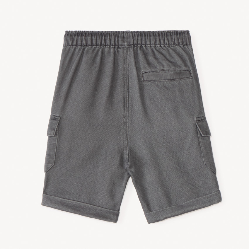 Bermudas de estilo cargo lisos para bebé niño 