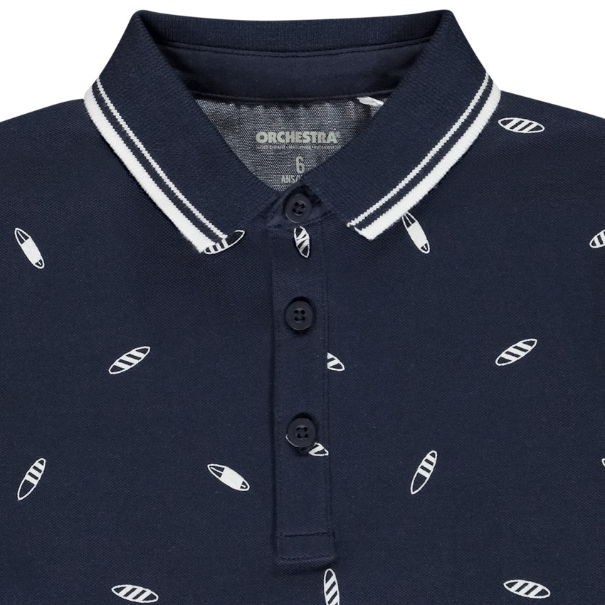 Polo manga corta estampado fantasía para niño 