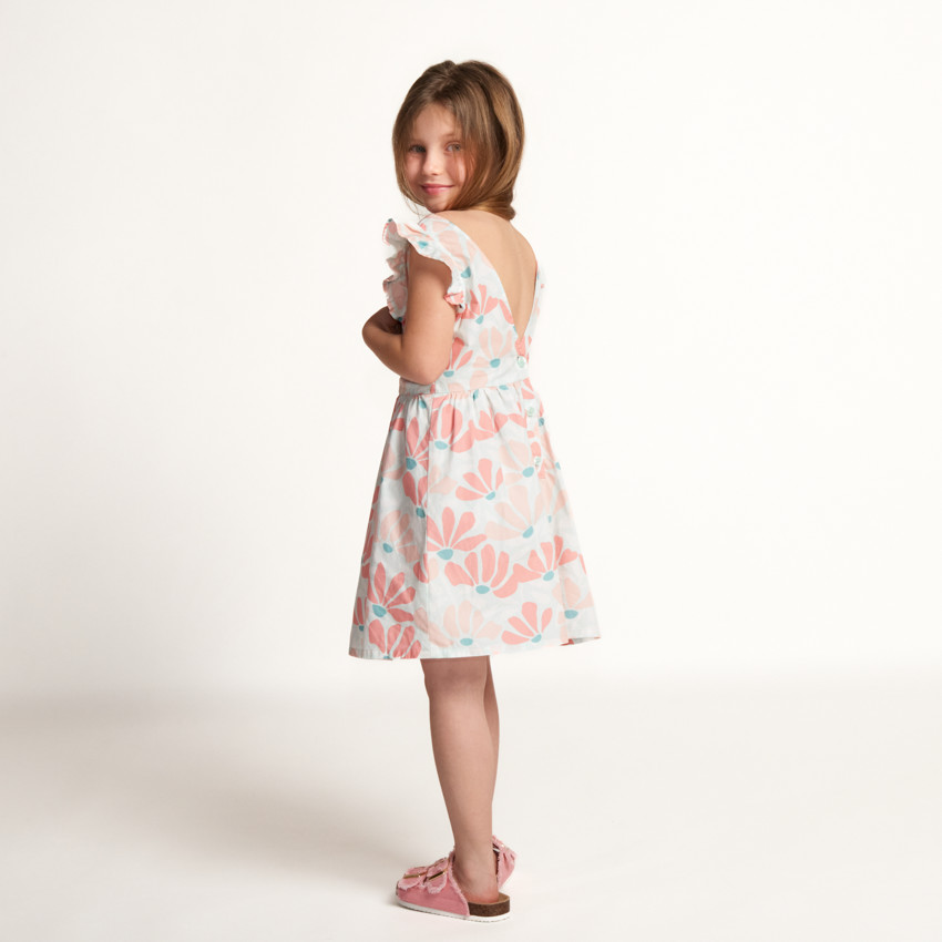 Vestido de tirantes con estampado y espalda al aire para niña  Additional Vestido de tirantes con estampado y espalda al aire para niña