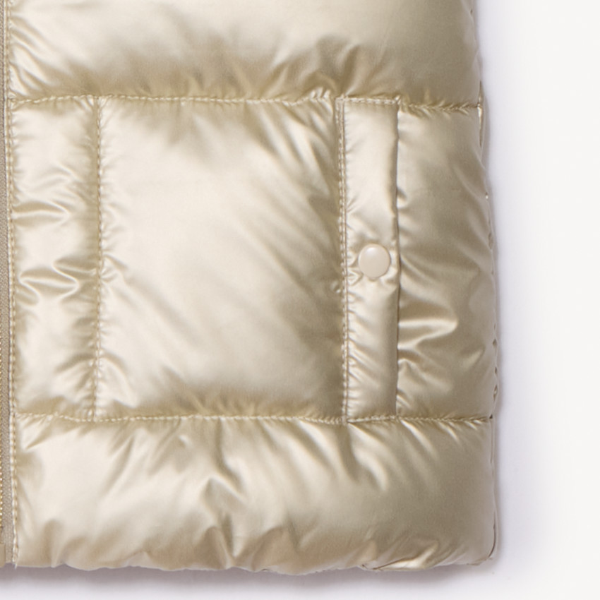 Doudoune sans manches à capuche ludique pour bébé fille 