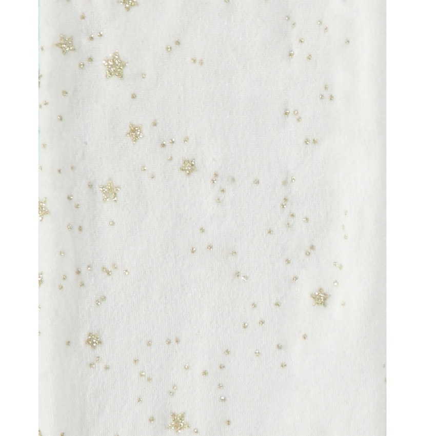 Medias finas con estampado de estrellas con purpurina para niña 