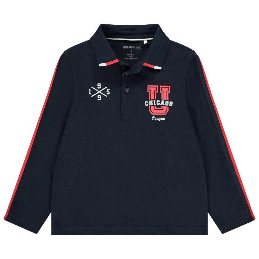 Polo de manga larga con diseño para niño  Additional Polo de manga larga con diseño para niño
