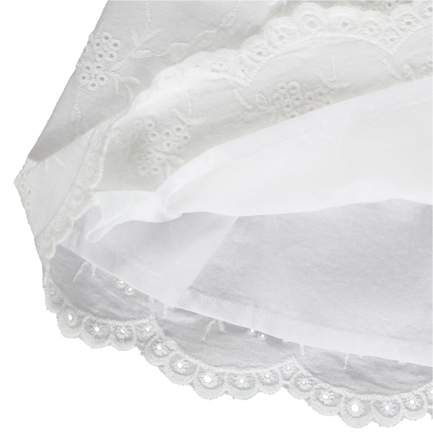 Robe de ceremonia en bordado inglés para bebé niña 