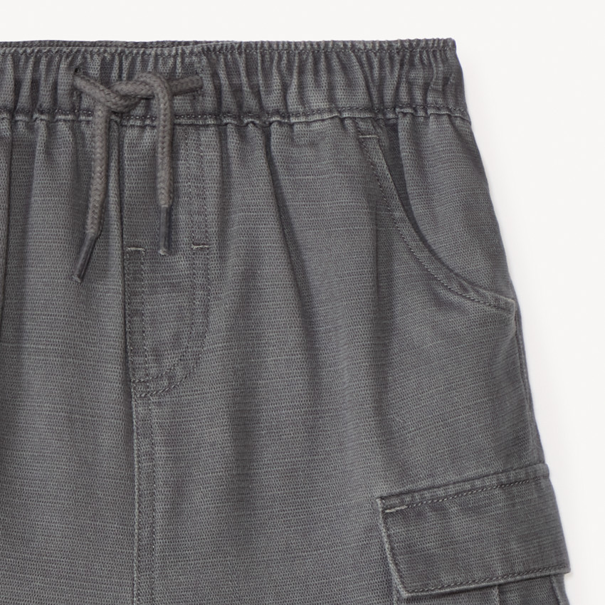 Bermudas de estilo cargo lisos para bebé niño 