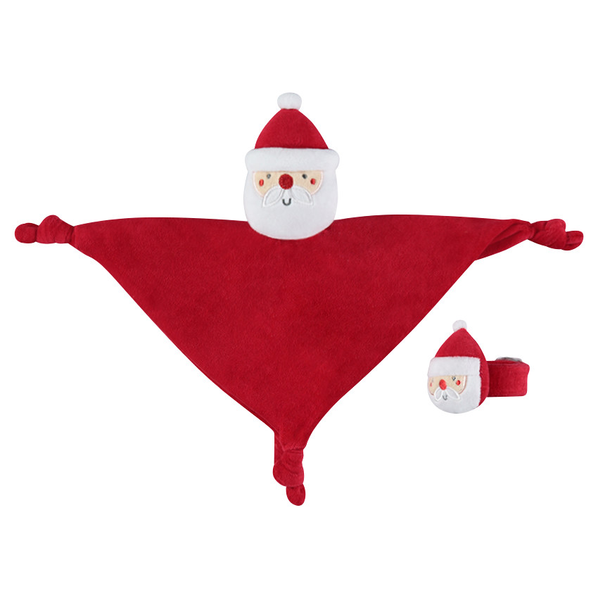Pelele de terciopelo con sonajero de Papá Noel  Additional Pelele de terciopelo con sonajero de Papá Noel