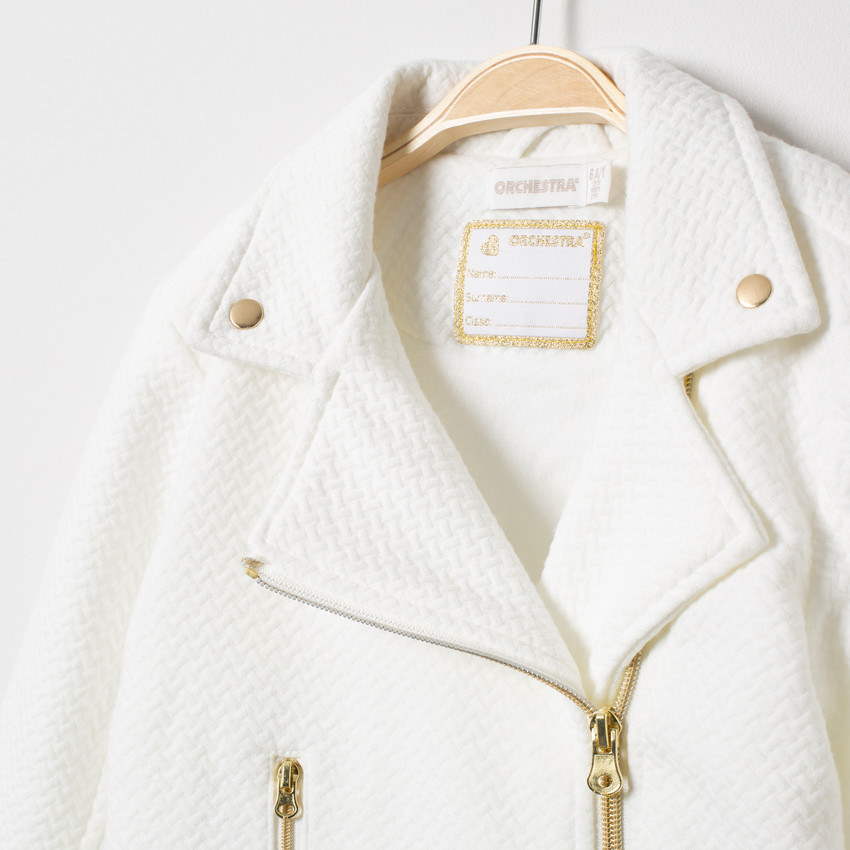 Perfecto en molleton fantaisie à broderies 