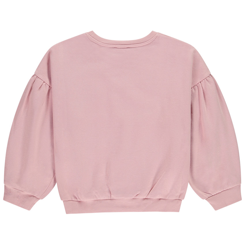 Sudadera oversize con estampado floral para niña 