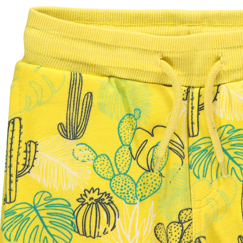 Bermuda en molleton imprimé all-over 