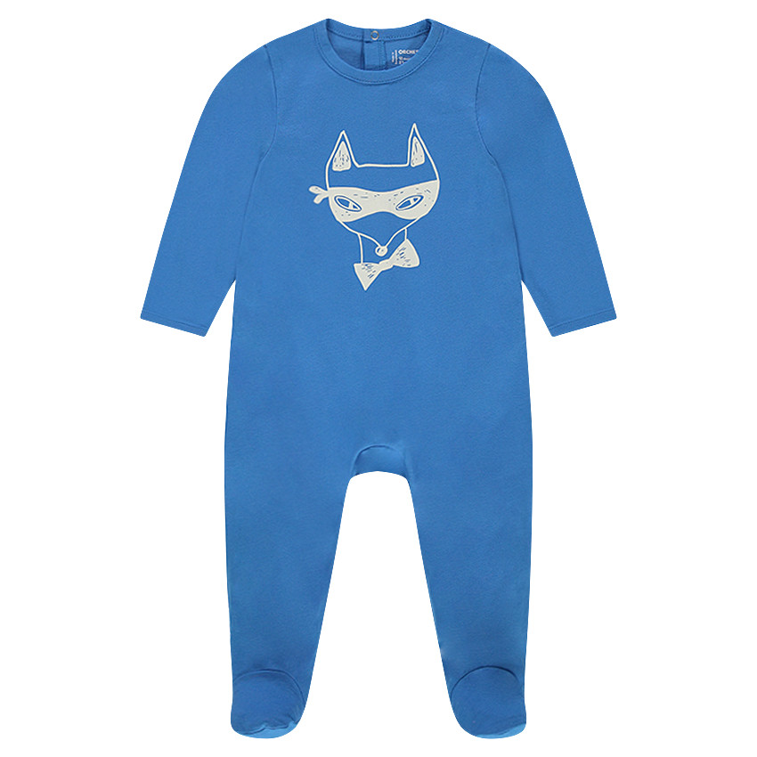 Pijama de punto con estampado de zorro 