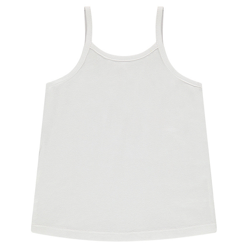 Camiseta de punto con mensaje estampado por delante 