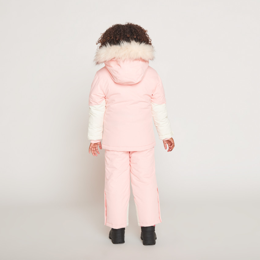 Pantalon de ski uni à bretelles amovibles pour fille 