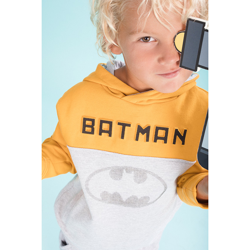 Sudadera de felpa bicolor con capucha Batman 