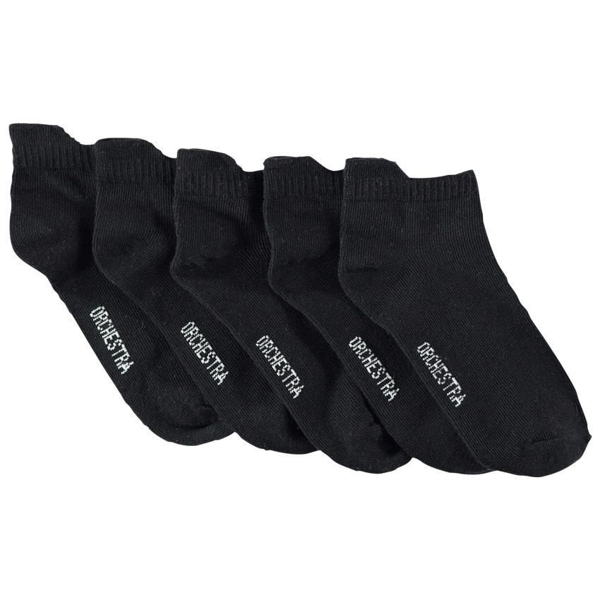 Pack de 5 pares de calcetines cortos lisos. Main Pack de 5 pares de calcetines cortos lisos.