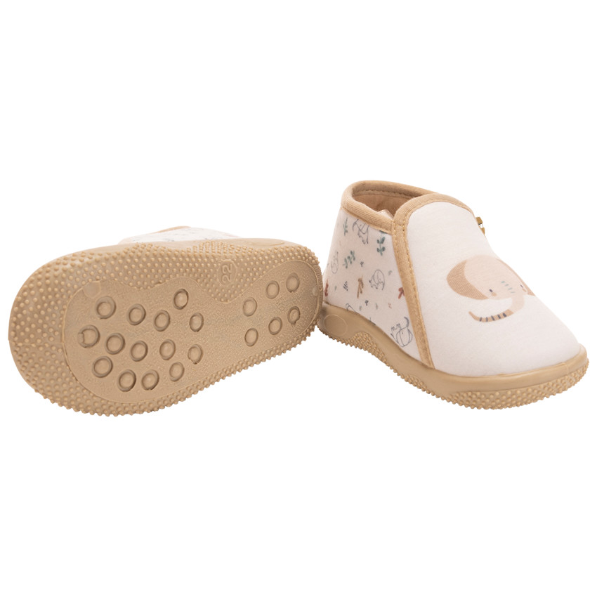 Botines con cremallera y estampado de elefante para bebé niño 