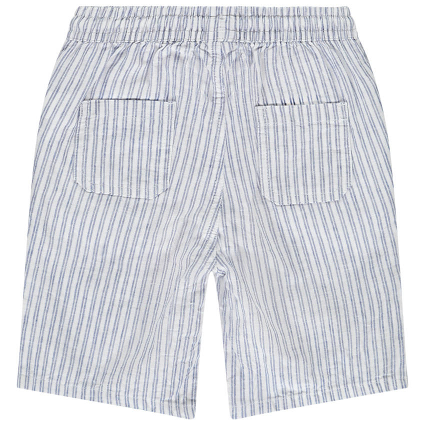 Bermudas de tela rayada para bebé niño 