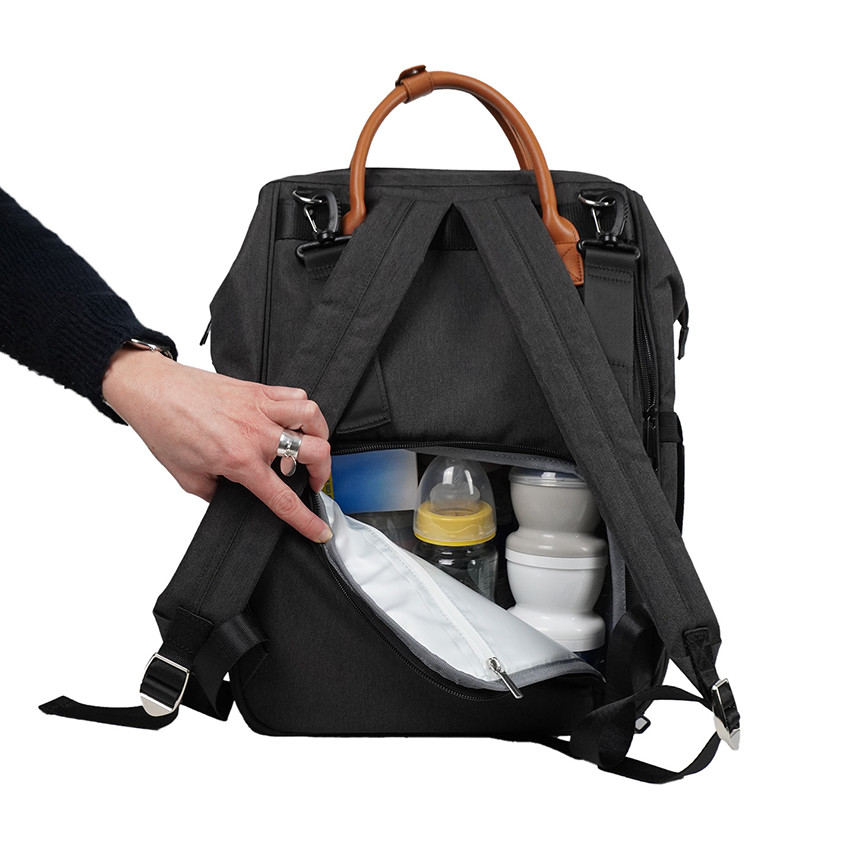 Mochila con cambiador Escapade gris oscuro 