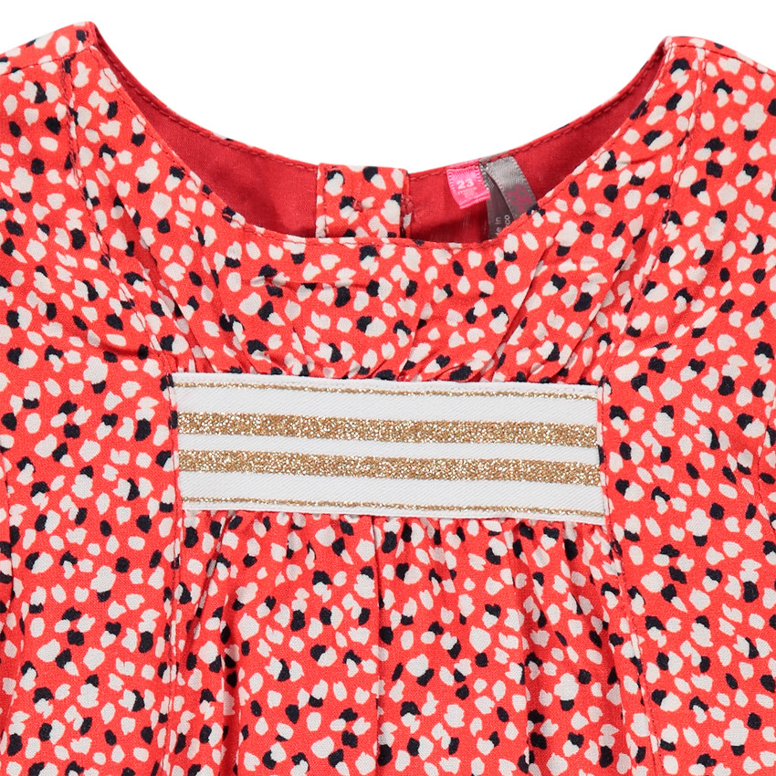 Tunique manches longues à pois all-over et élastique  Additional Tunique manches longues à pois all-over et élastique