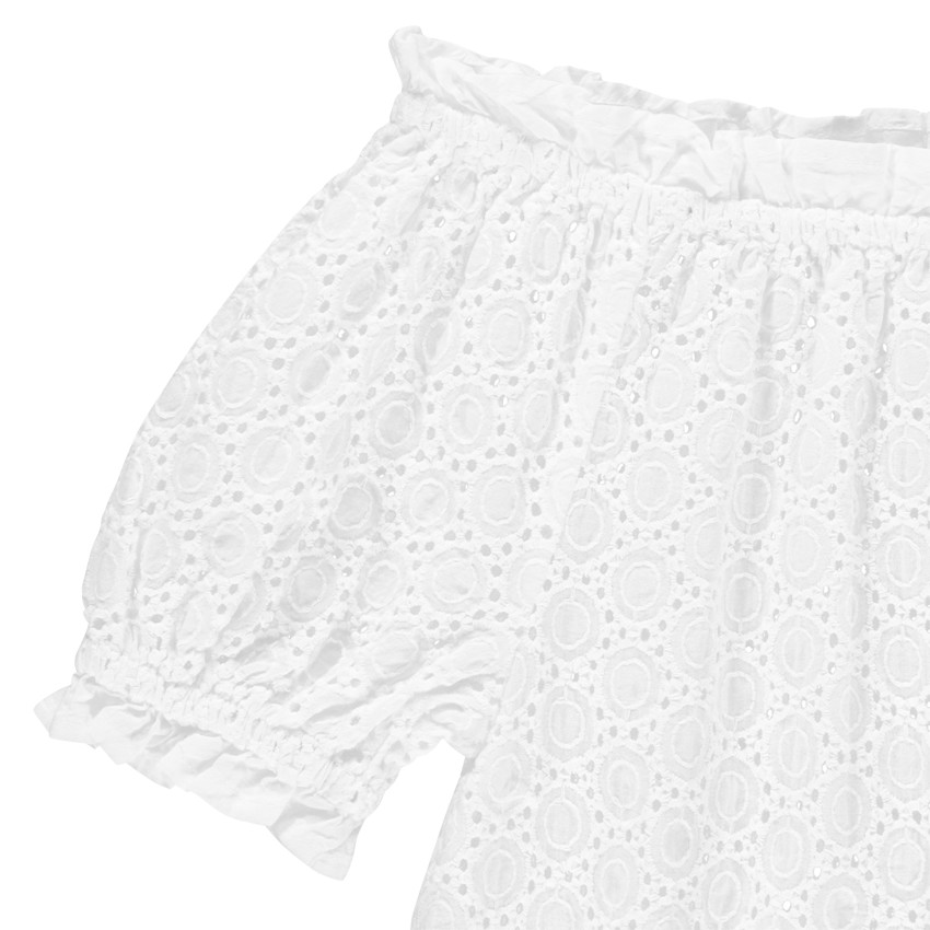 Top blanco bordado inglés 