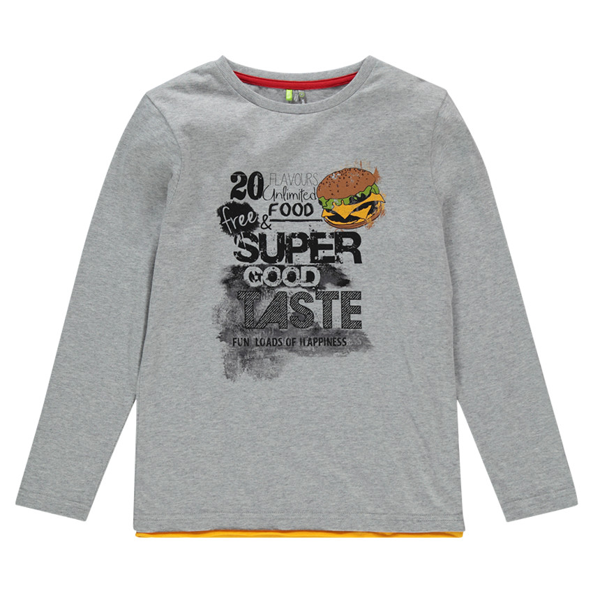 Camiseta manga larga con estampados 