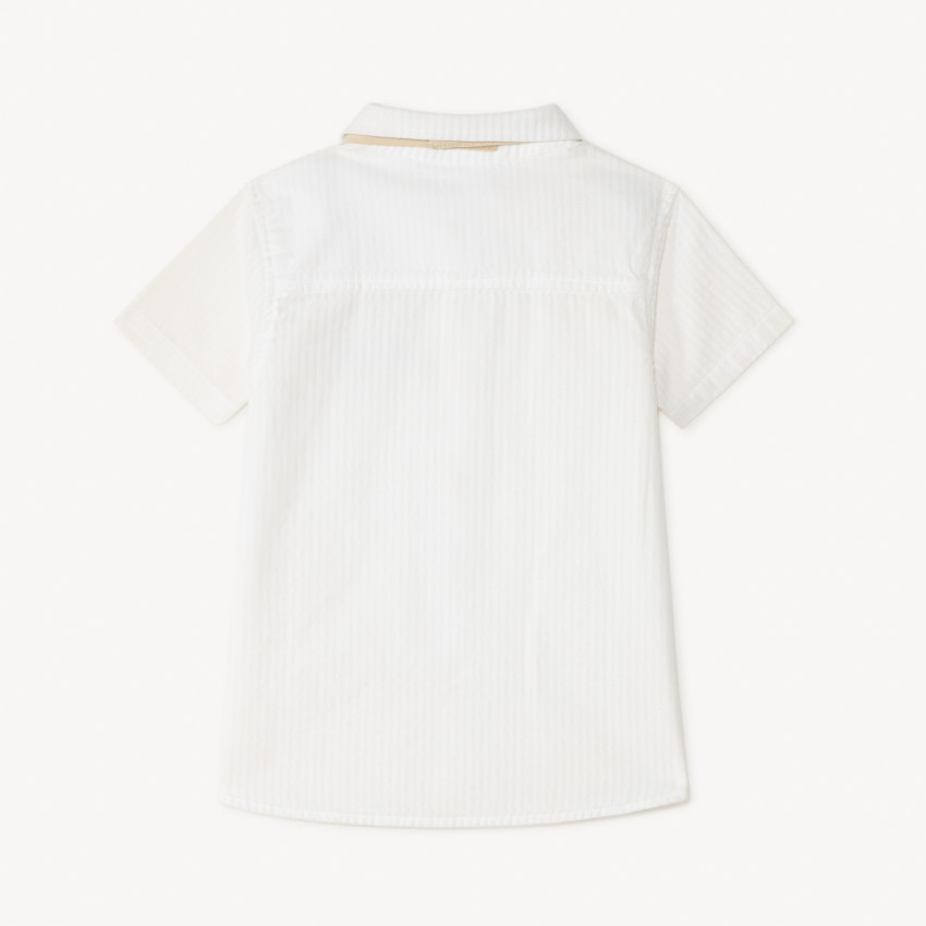 Camisa de mangas cortas + pajarita para bebé niño 