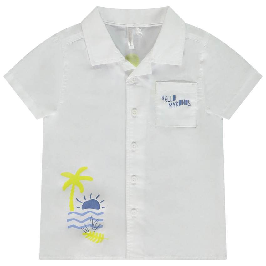 Camisa manga corta holgada estampados Mykonos para bebé niño  Additional Camisa manga corta holgada estampados Mykonos para bebé niño