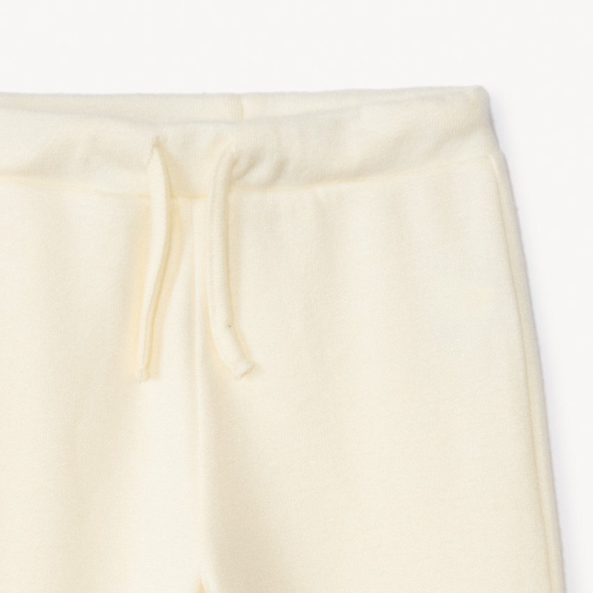 Pantalón de jogging amplio de felpa lisa para bebé niña 